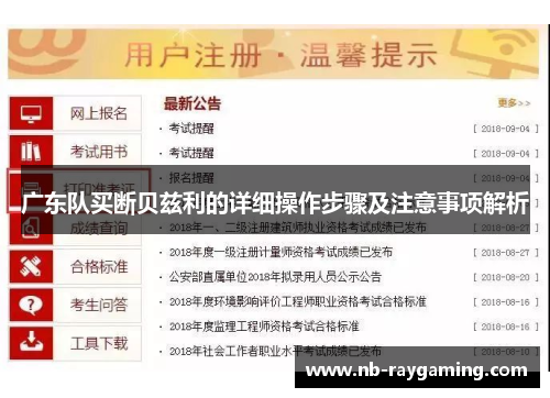 广东队买断贝兹利的详细操作步骤及注意事项解析